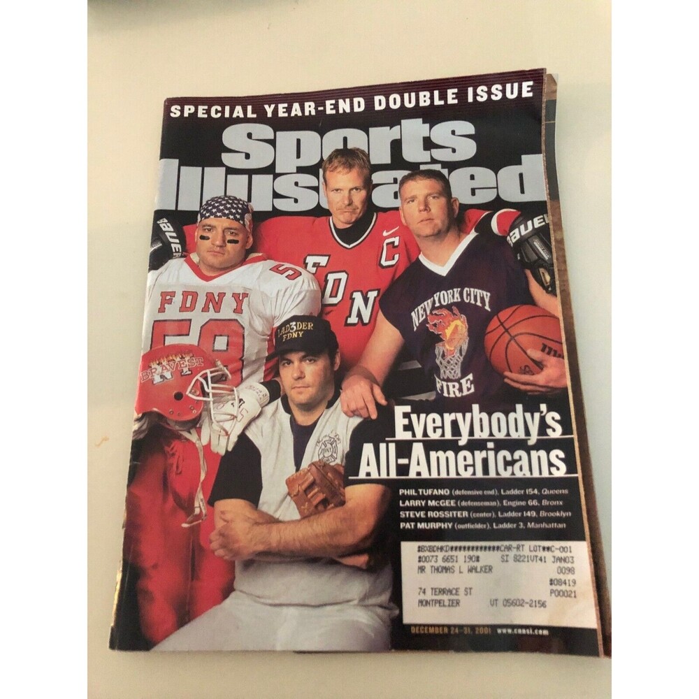 Sports Illustrated 9/11 FDNY December 24, 2001 Special Year End Double Edition